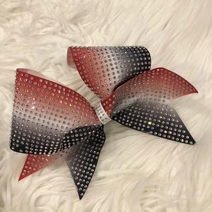 Cheer Athletes Cheer Competition Bow red white